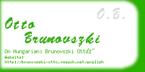 otto brunovszki business card